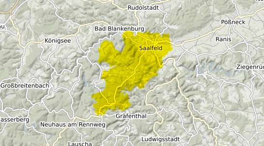 Immobilienpreisekarte Saalfeld Saale